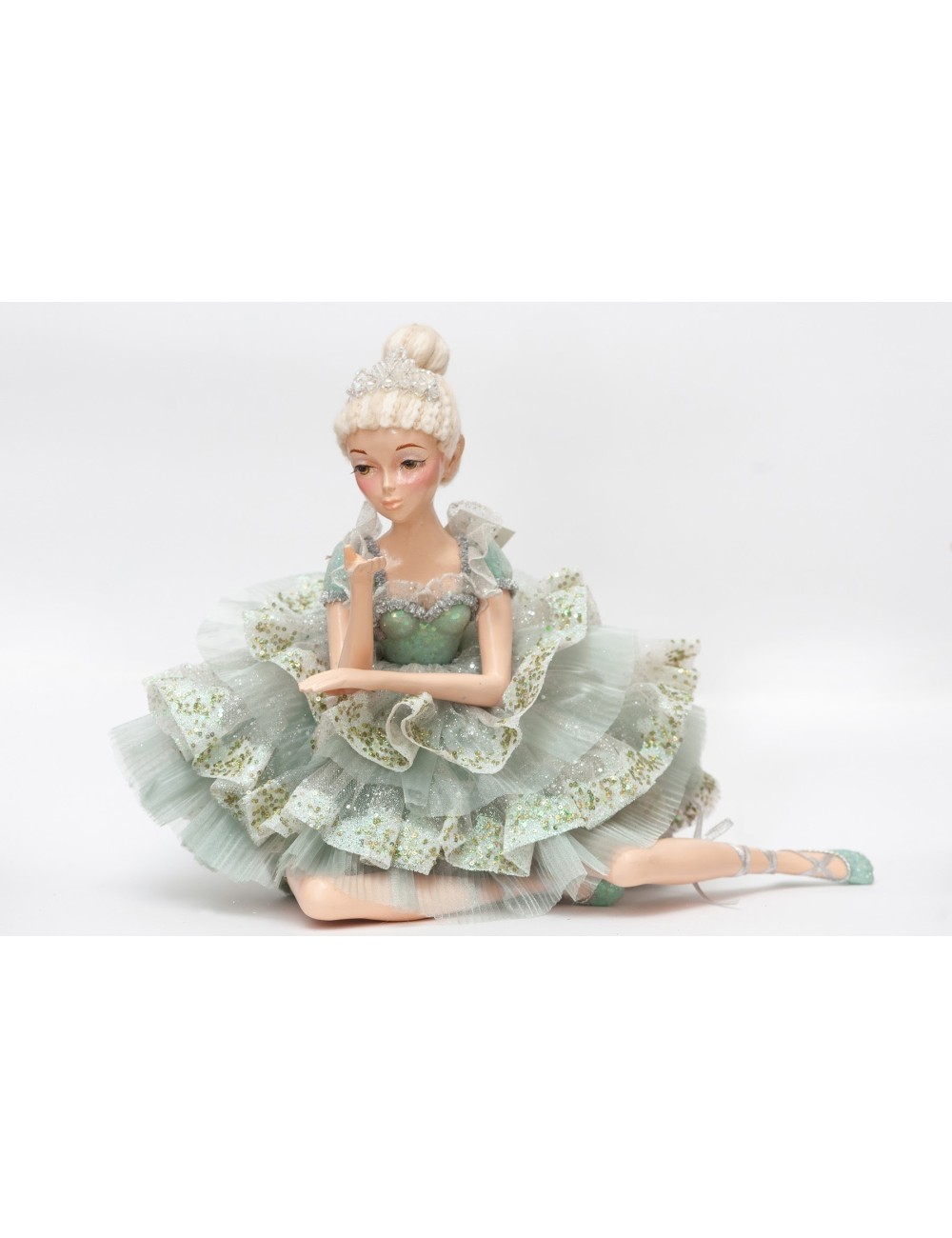 Figurka balerina miętowa