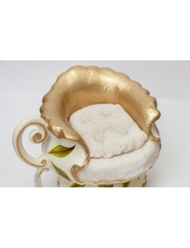 Figurka fotel filiżanka dla Lalki