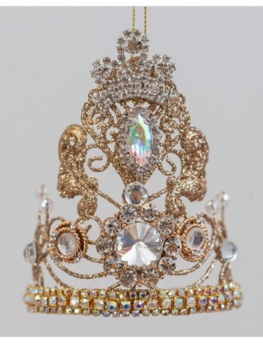 zawieszka korona kryształ duża