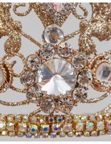 zawieszka korona kryształ duża