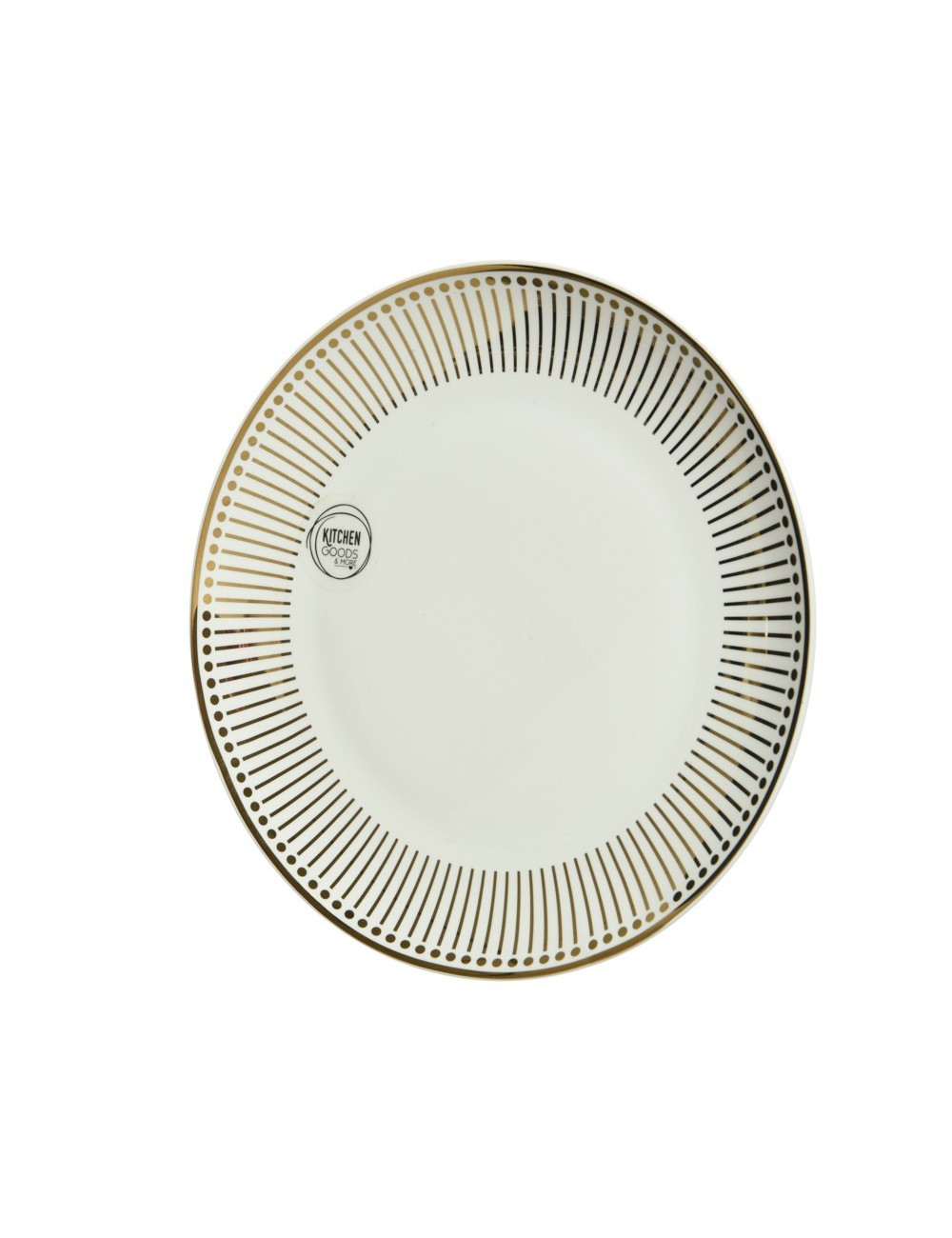 Talerz obiadowy złoty