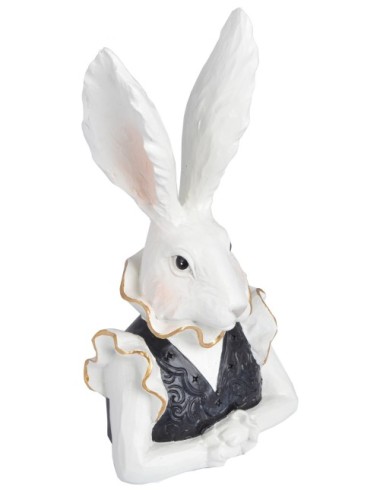 FIGURKA KRÓLIK CZRNO-BIAŁY MIX 2 WZORY