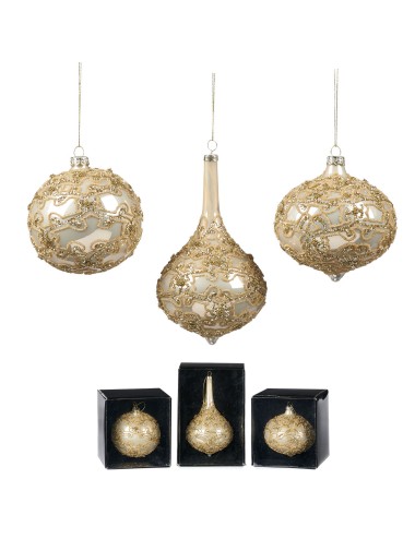 Bombka złoty ornament