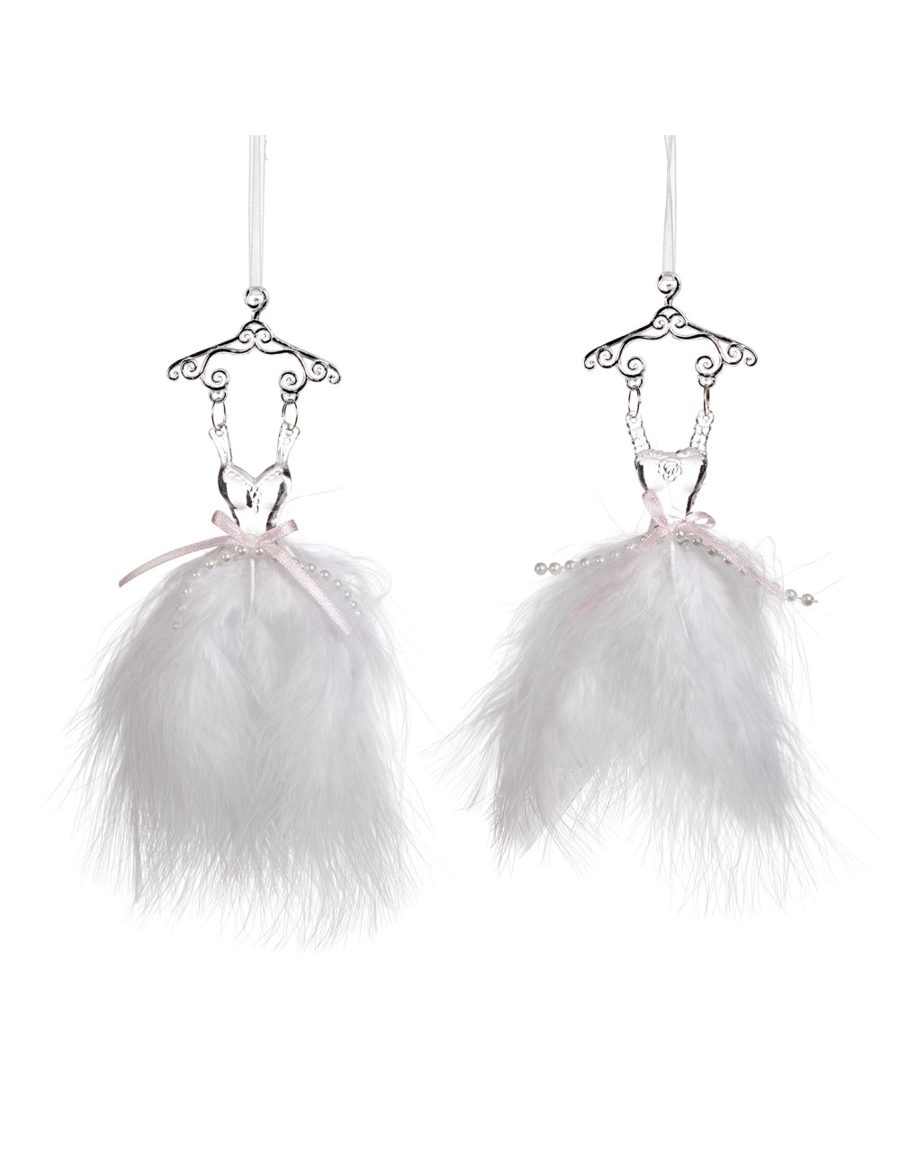 Zawieszka sukienka biała