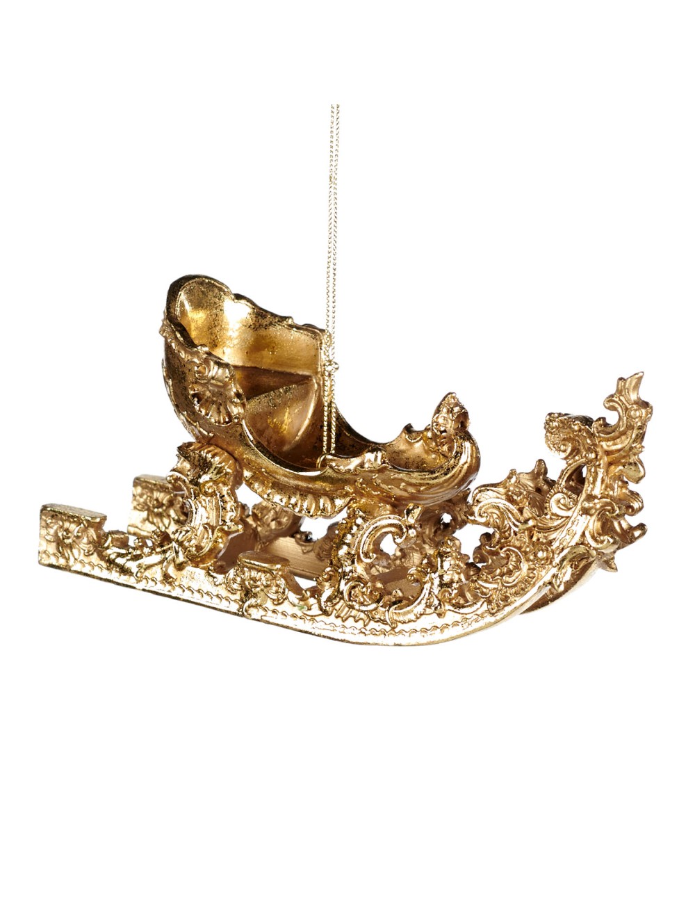 Zawieszka złote sanie