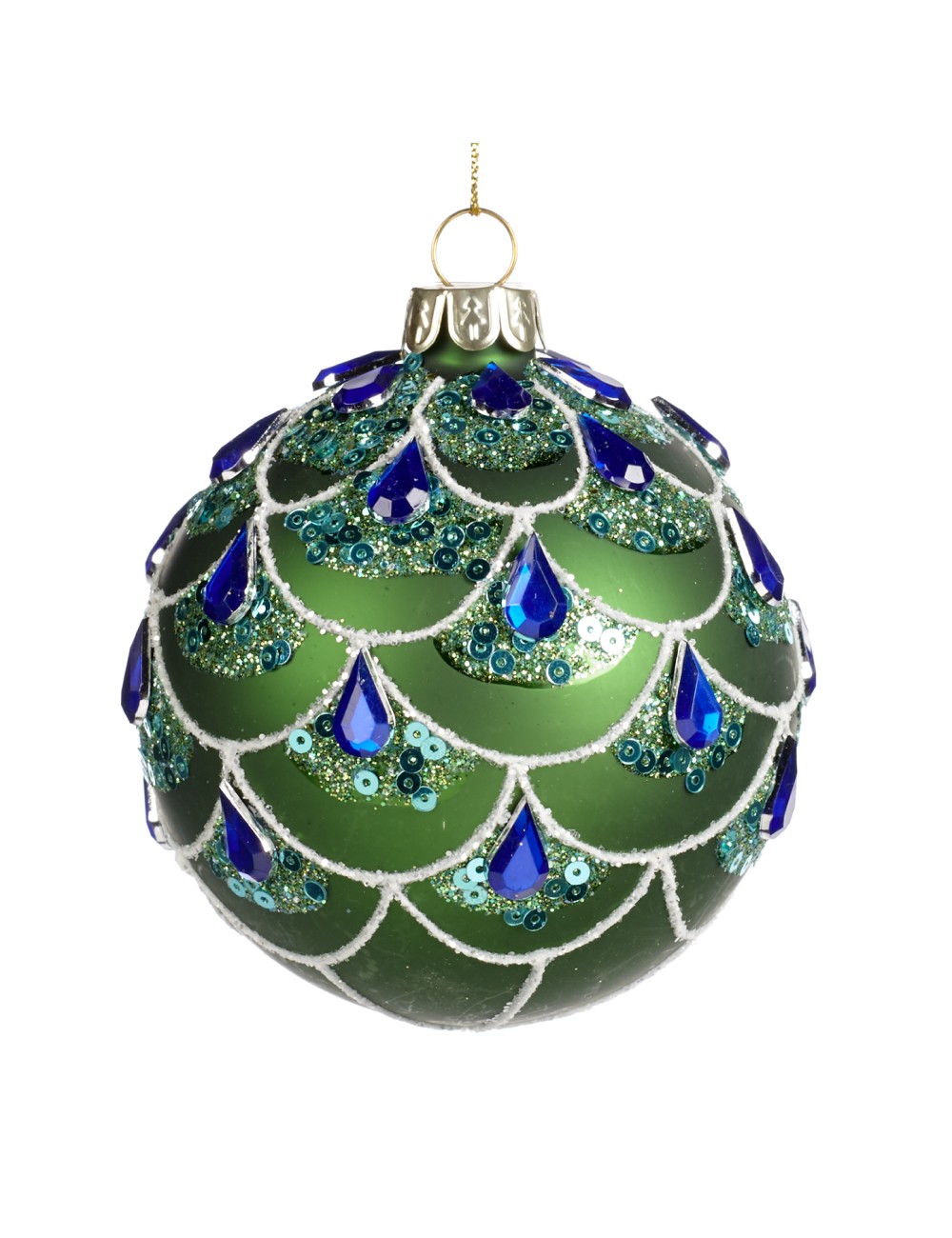 bombka pawie pióra kryształ