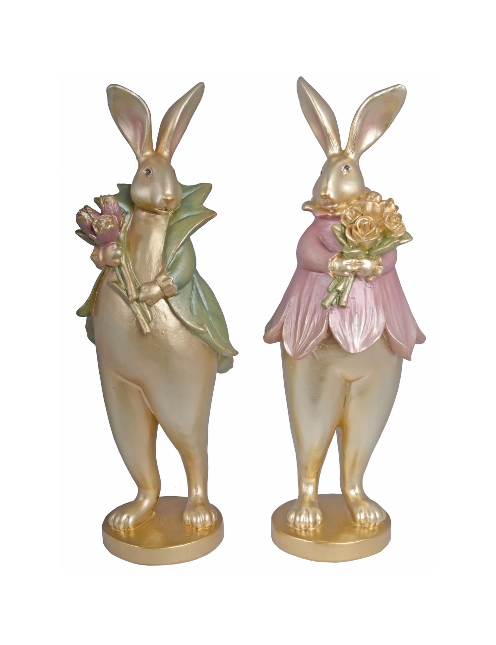 Figurka królik złoty