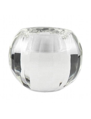 Świecznik szklany okrągły
