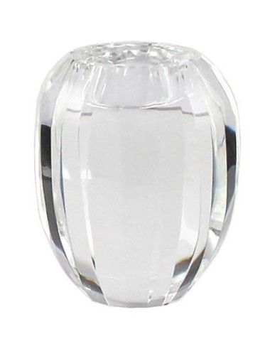 Świecznik szklany owal