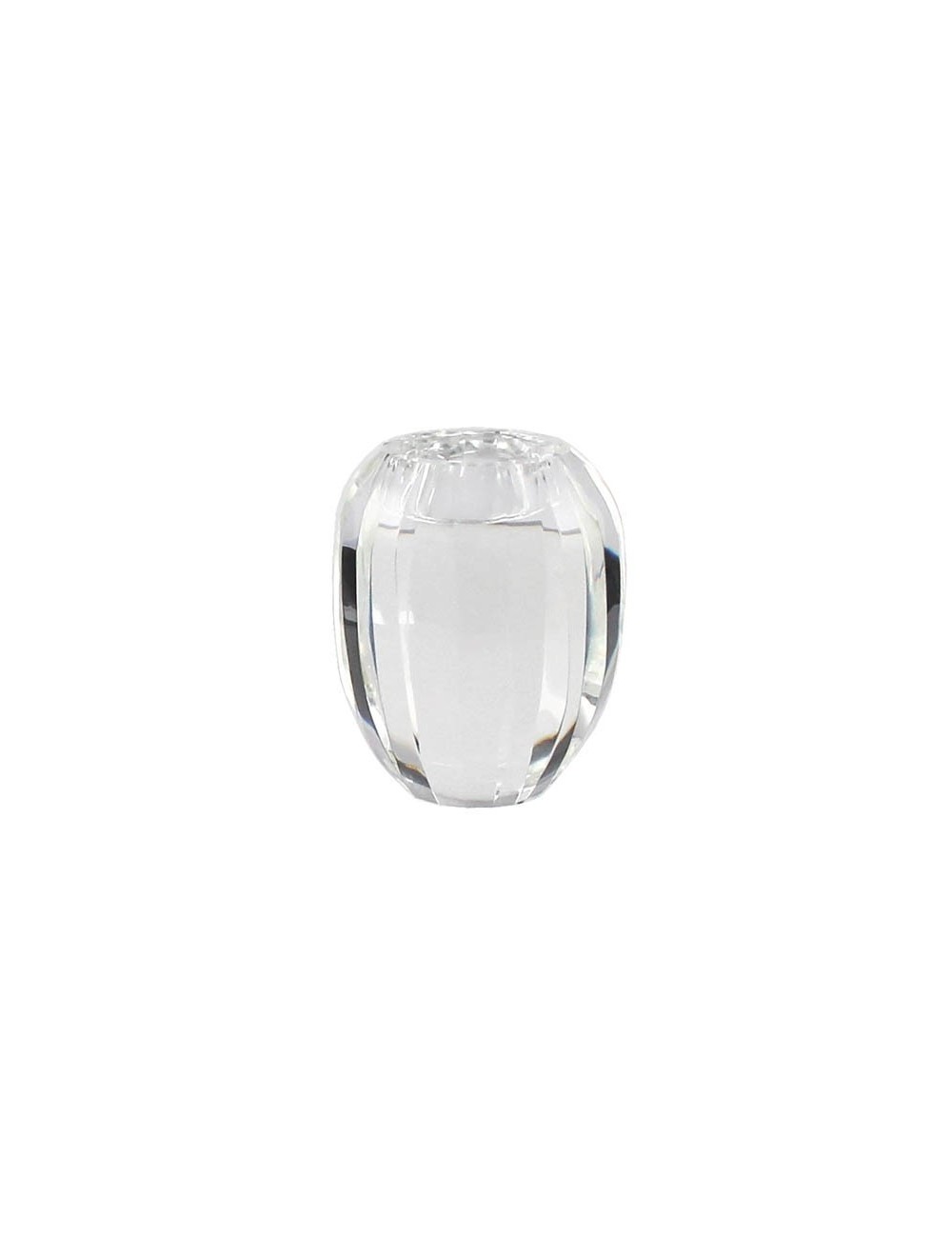 Świecznik szklany owal