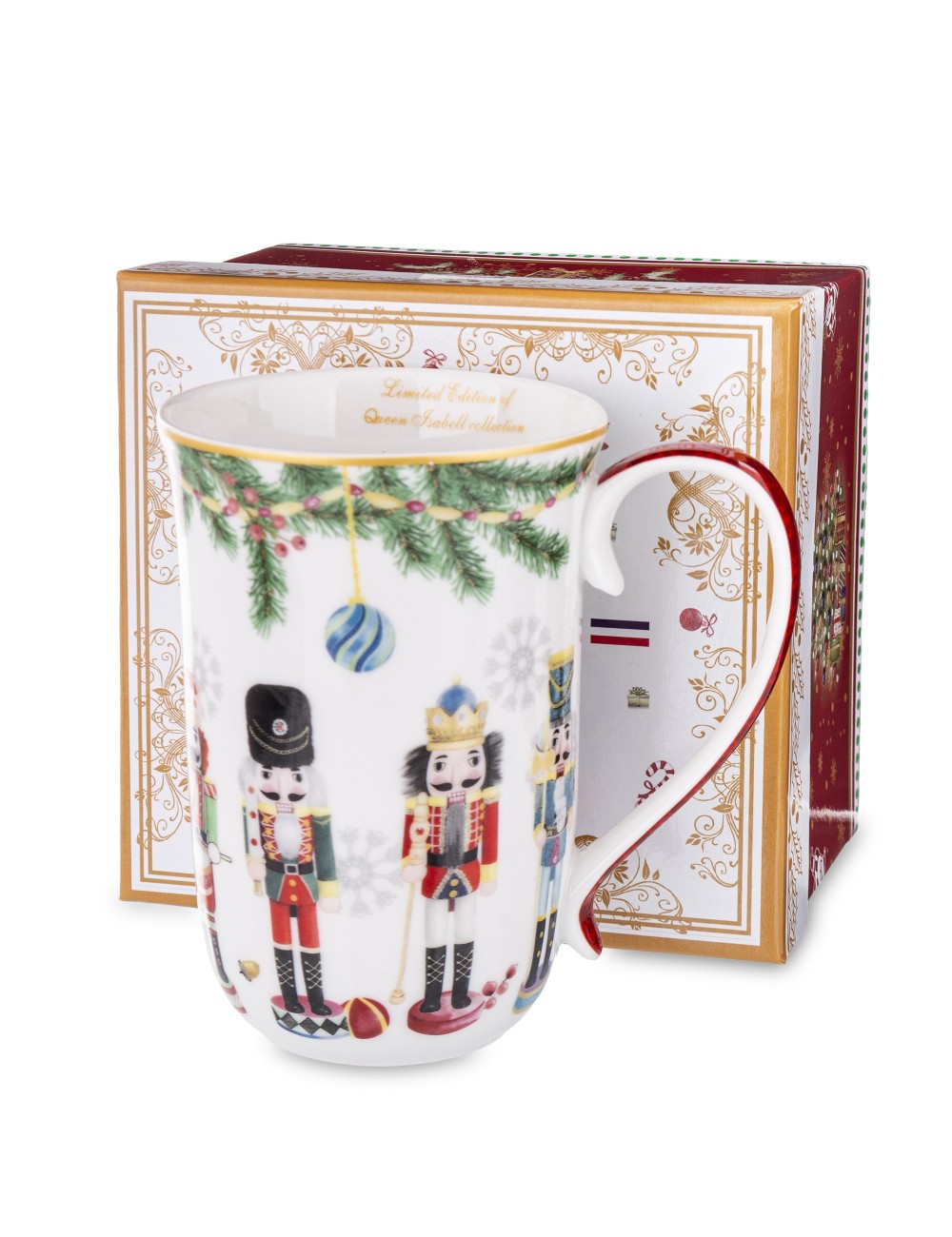 Kubek świąteczny z wzorem dziadków do orzechów