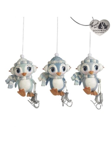 Zawieszka pingwin niebieski różne wzory