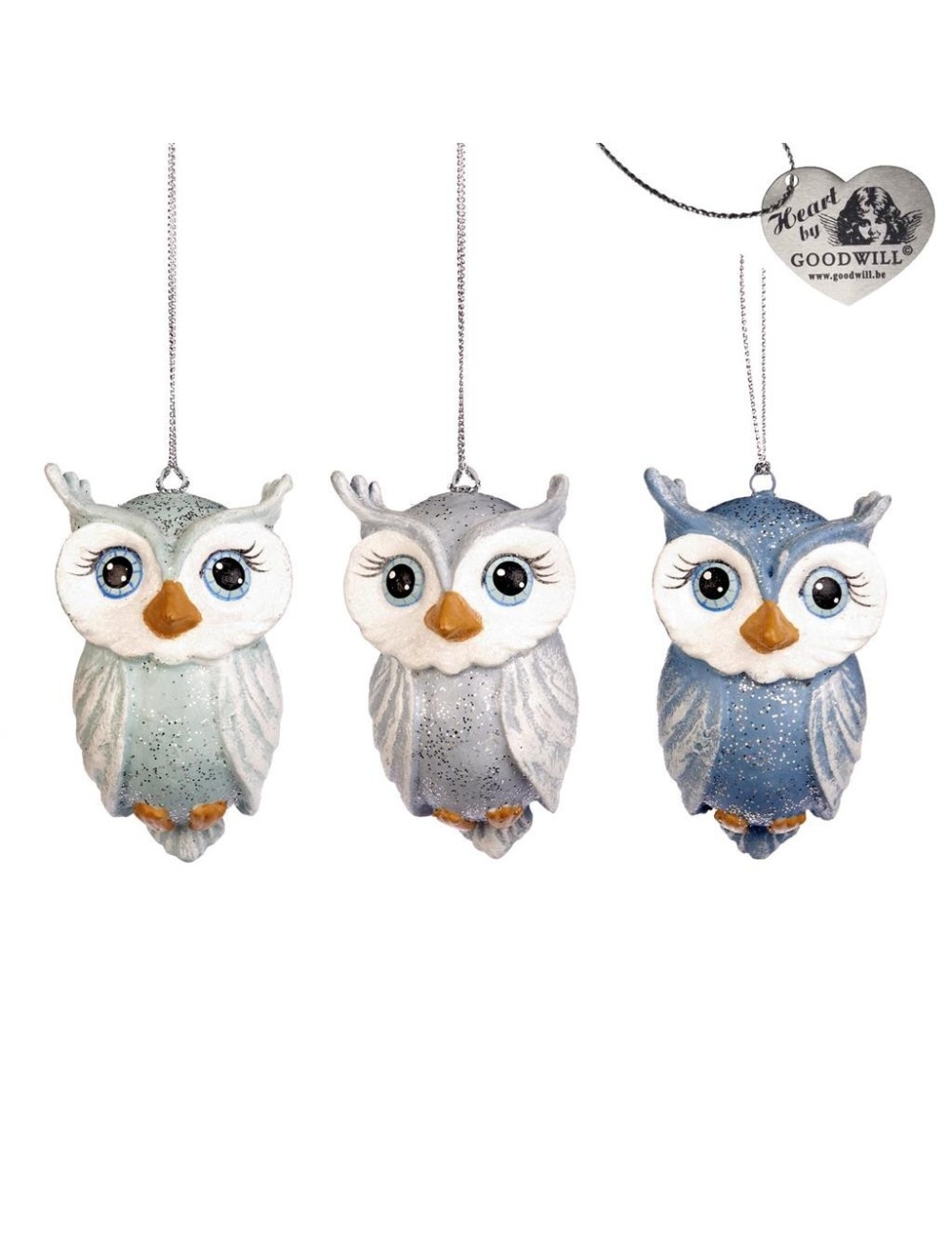 Zawieszka sowa niebieska różne wzory