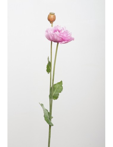 Kwiat Sztuczny Mak Pudrowy Róż