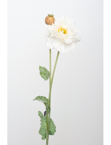 Kwiat Sztuczny Mak Krem