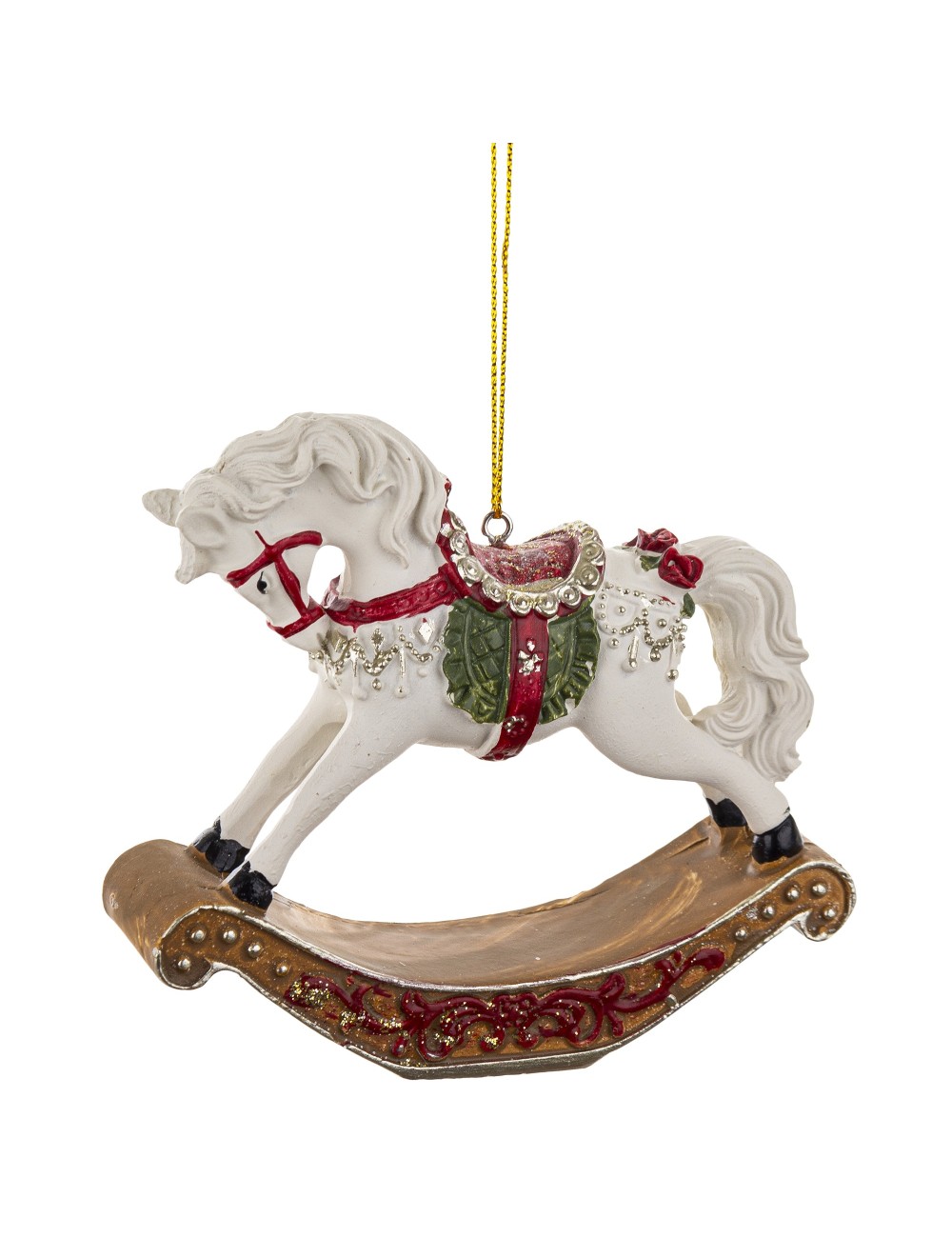 Zawieszka koń na biegunach retro