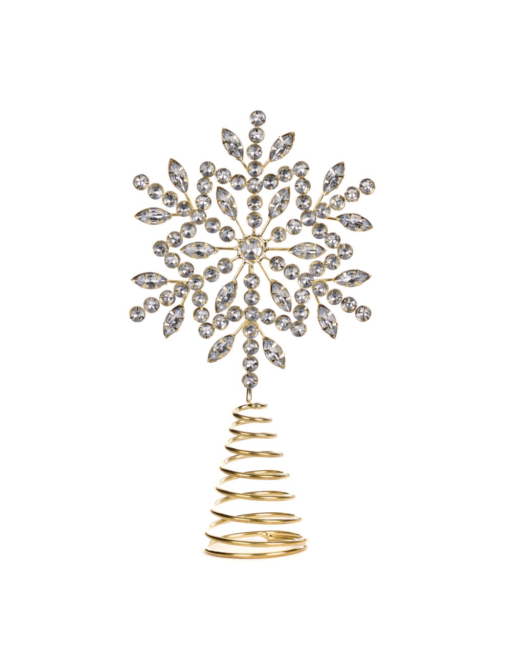 Czubek na choinkę śnieżka kryształ