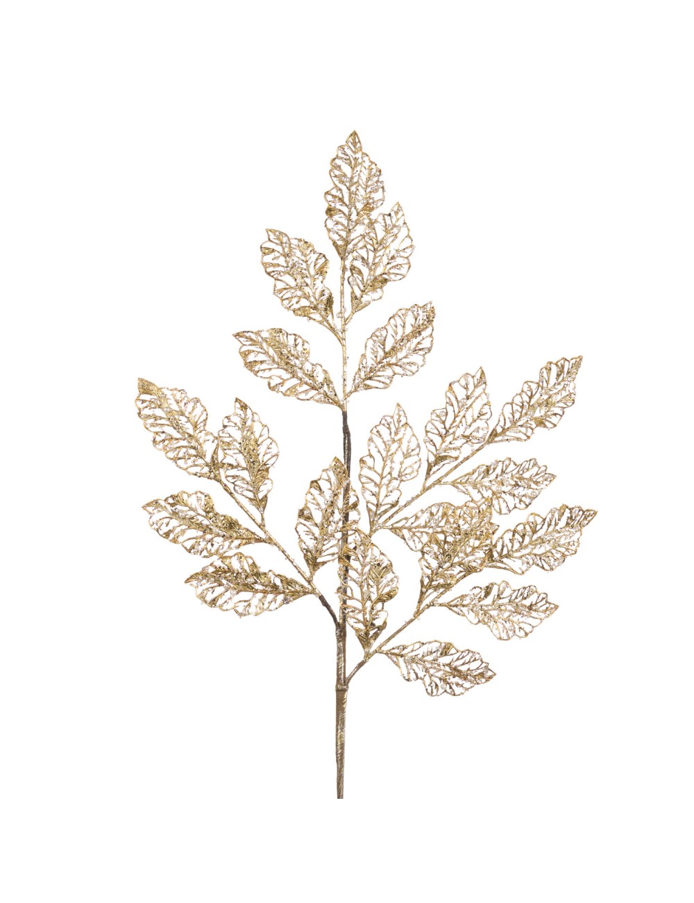 Gałązka złota listek z perłami