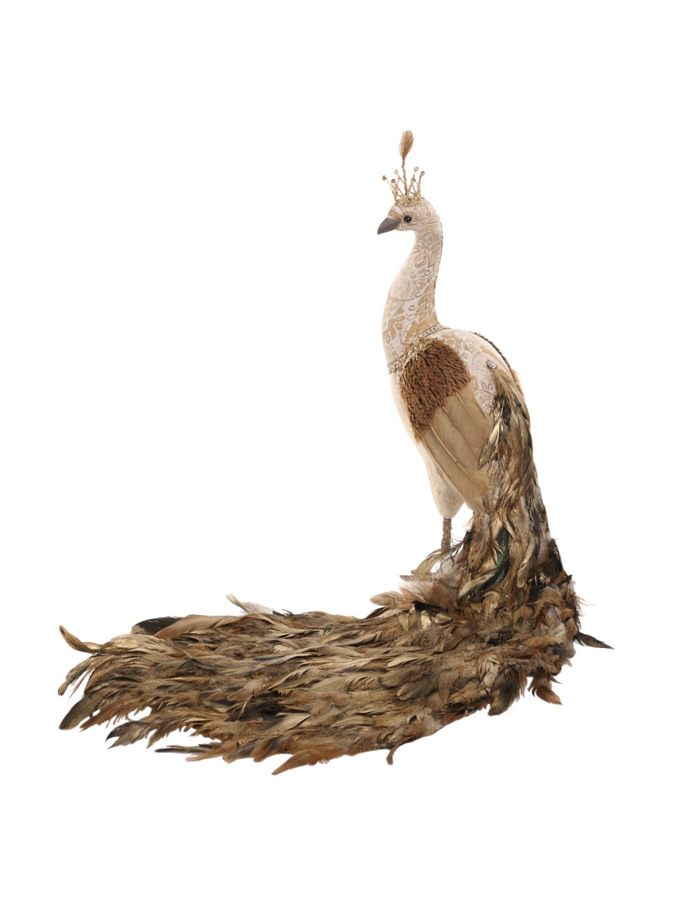 Figurka paw brązowo złoty