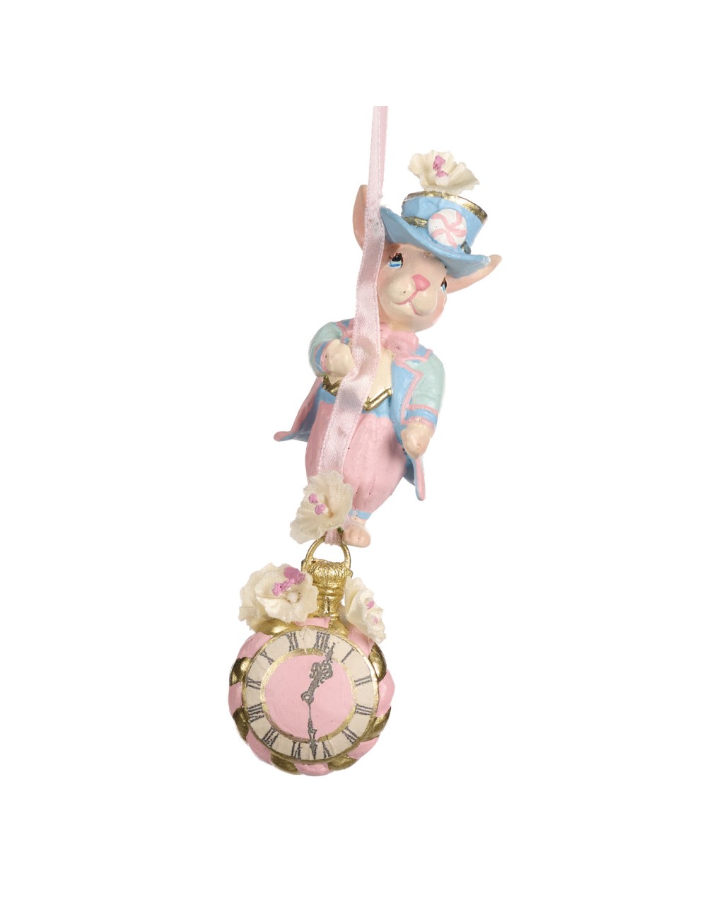 Zawieszka królik z zegarkiem