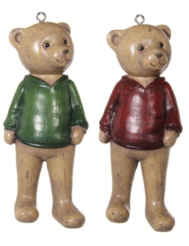 Zawieszka miś w czerwonym sweterku różne wzory