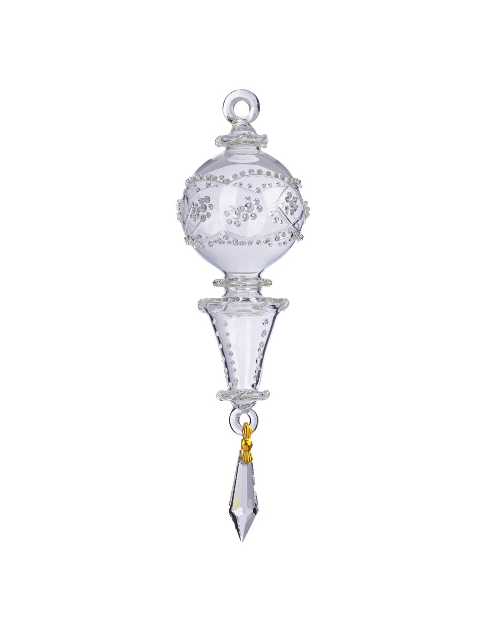 Bombka szklana sopel