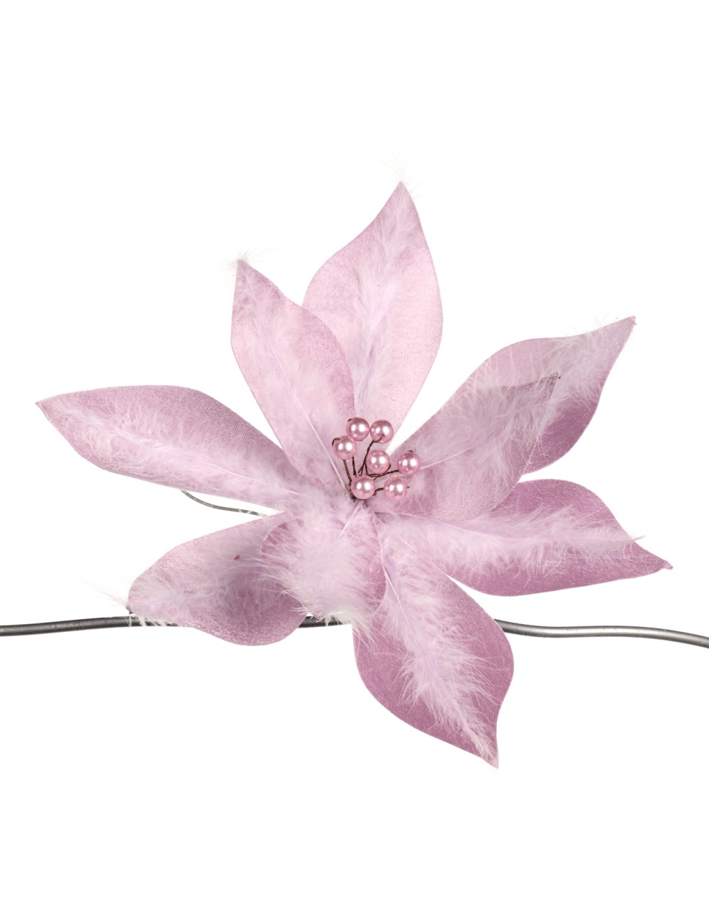 Kwiat klips pastelowy fiolet