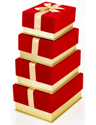 Pudełko velur kpl.4szt