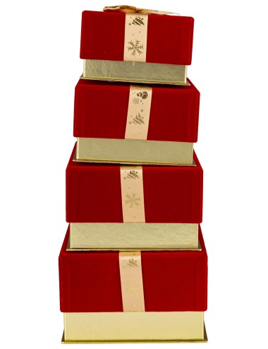 Pudełko velur kpl.4szt