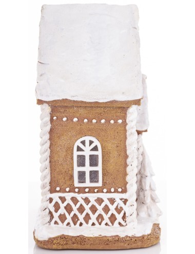 Domek led z figurkami bałwanki