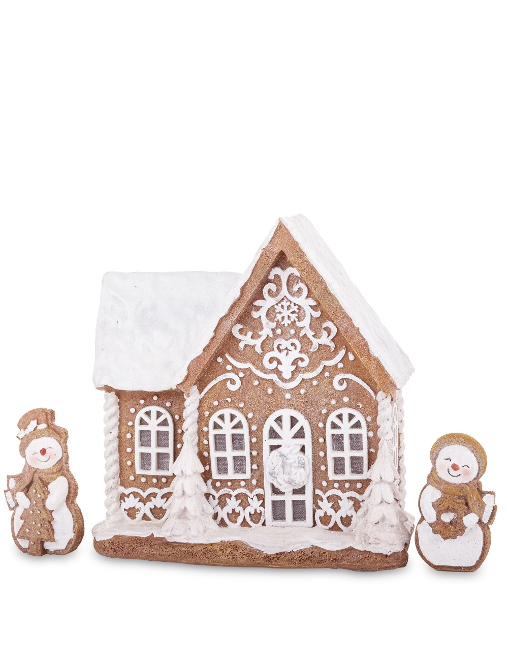 Domek led piernikowy z figurkami
