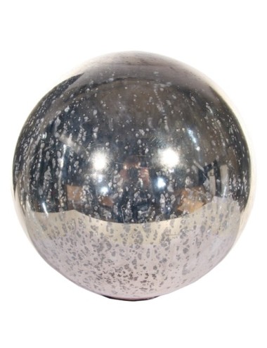 kula szklana  srebrna 20cm