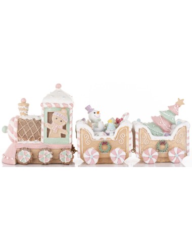 Figurka pociąg pastelowy