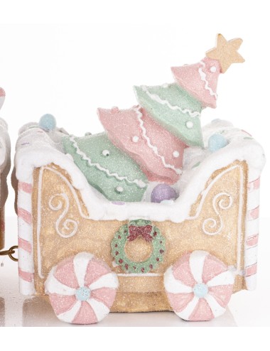 Figurka pociąg pastelowy