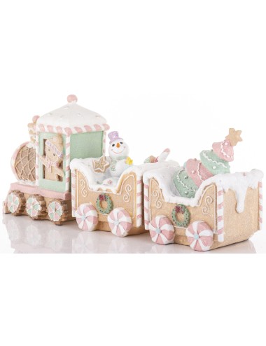 Figurka pociąg pastelowy