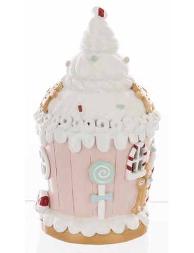 Figurka domek led piernik pastel