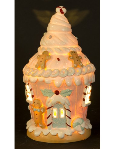 Figurka domek led piernik pastel