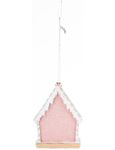 Zawieszka domek piernik róż