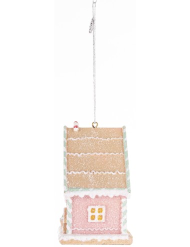 Zawieszka domek piernik róż