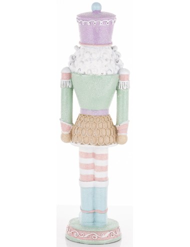 Figurka dziadek do orzechów pastelowy pistacja