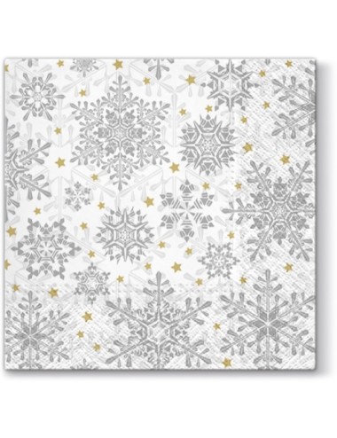 Serwetki papierowe srebrna gwiazdka