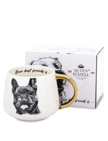 Kubek buldog złote ucho