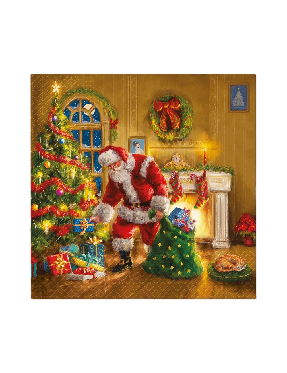 Serwetki świąteczne Mikołaj