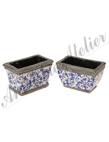 Osłonka ceramiczna kwiaty fioletowe