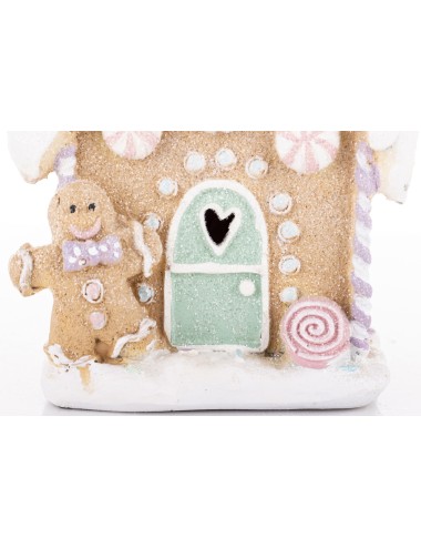 Domek led piernik pastelowy
