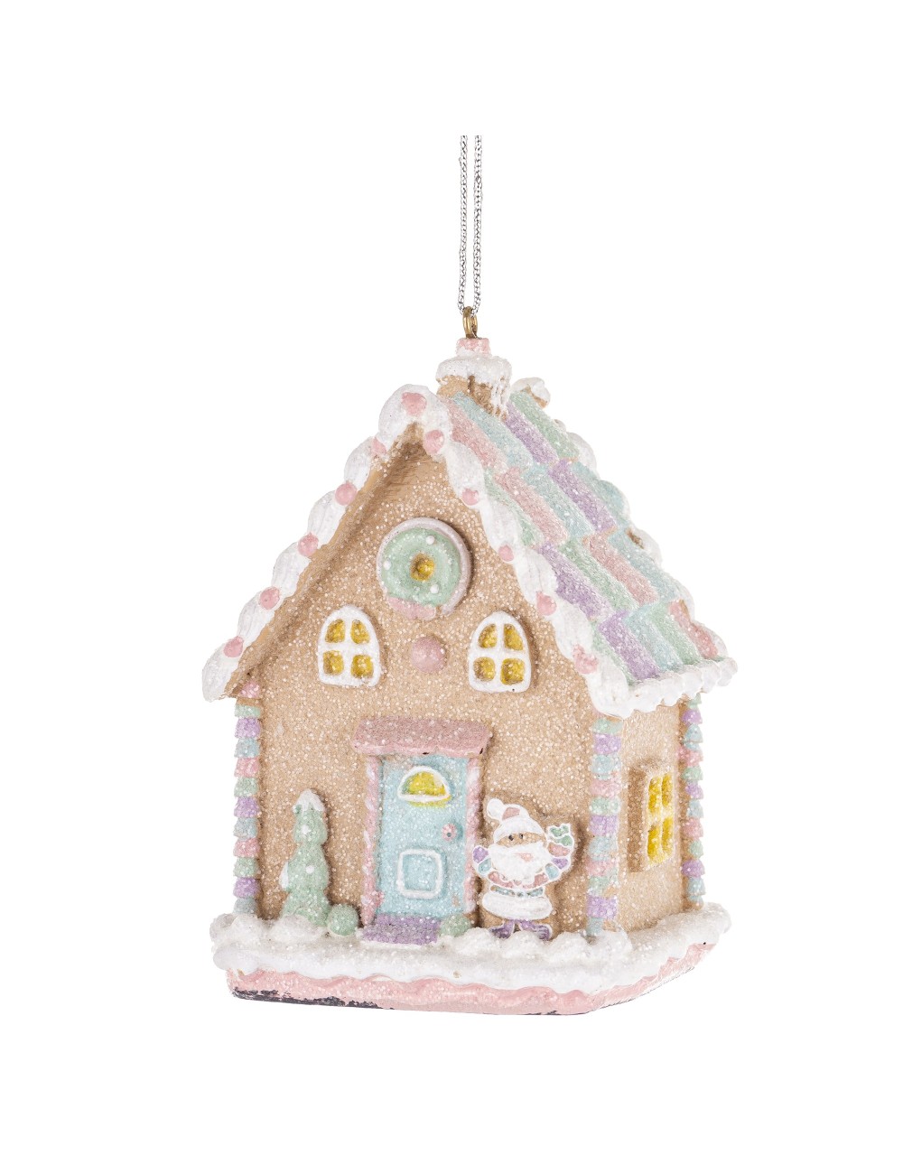 Zawieszka domek kolorowa dachówka