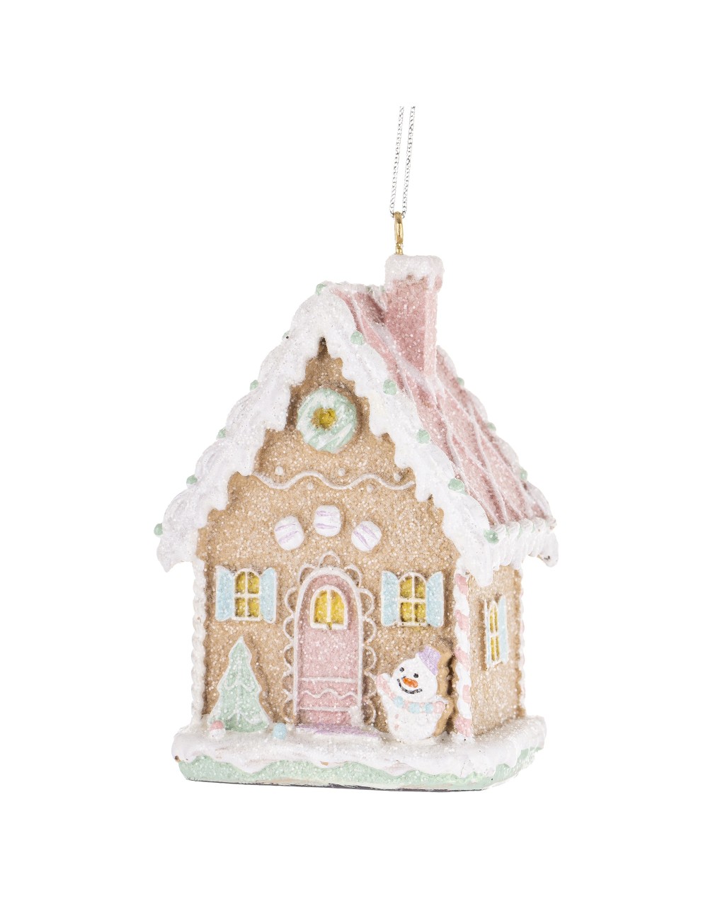 Zawieszka domek pastelowy piernik