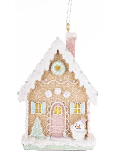 Zawieszka domek pastelowy piernik