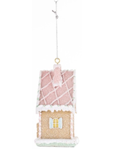 Zawieszka domek pastelowy piernik