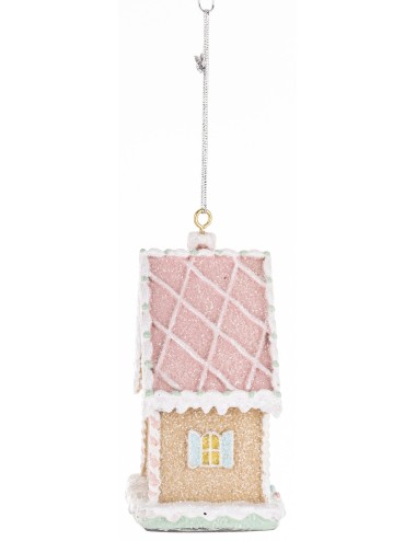 Zawieszka domek pastelowy piernik
